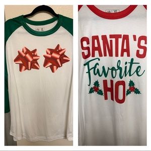 Both funny Christmas shirts